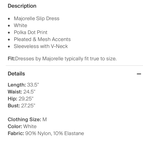 MAJORELLE Bandit Dress in White M - Picture 13 of 13